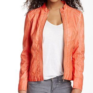 MOTO JACKET - PEACH COLOR